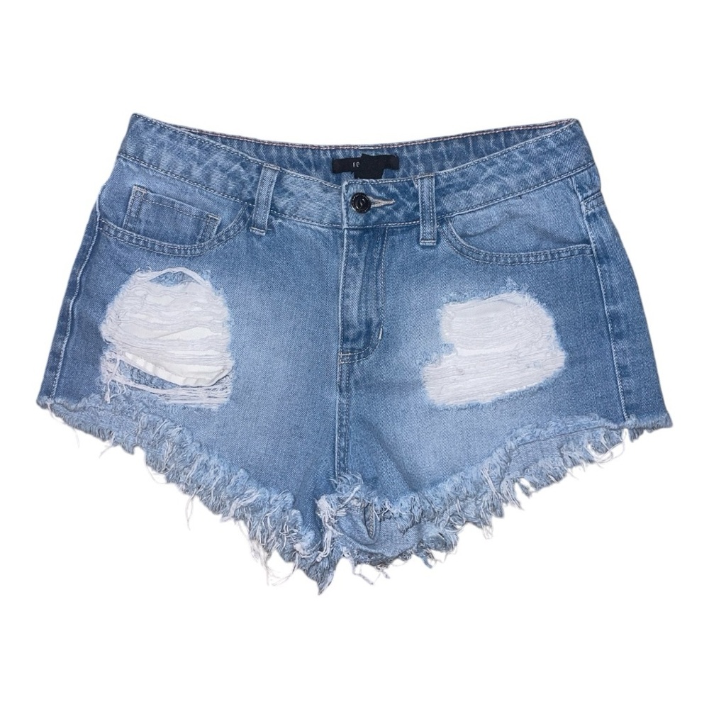 Forever 21 High-Waisted Distressed Denim Shorts (Medium) - Summer Essential